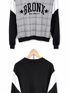 Bronx Plaid Pullover with Black Logo